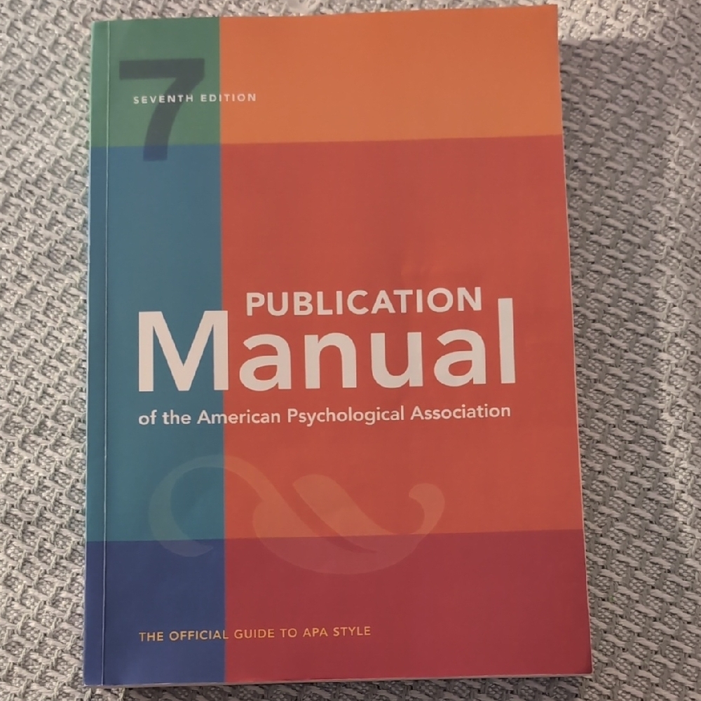 APA Publication Manual 7th Edition
